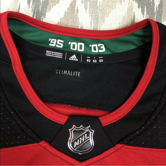 Adidas New Jersey Devils HALL #9 Mens Authentic PRO NHL Hockey Jersey Size S 42 - Picture 9 of 14